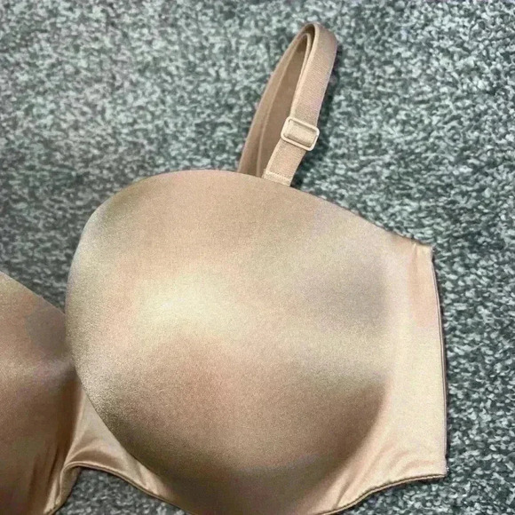 BODY BY VICTORIA Lightly Lined Smooth Strapless / strap Bra 36DD - Picture 3 of 13